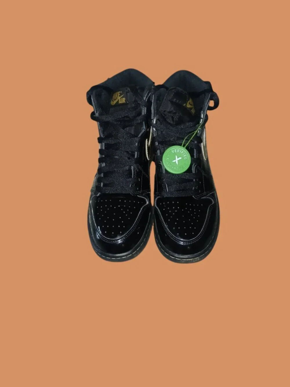 Nike Air Jordan 1 Retro High OG GS Black Metallic Gold 575441-032 Women's 7.5